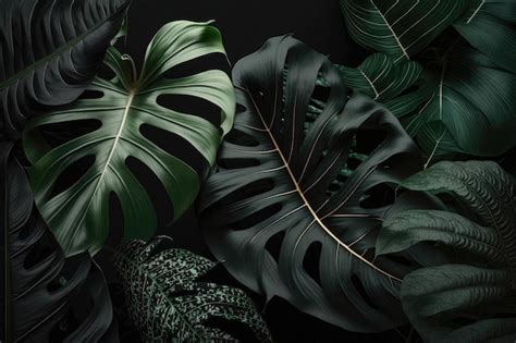 Free Photo | Tropical palm leaves pattern background Green monstera tree foliage decoration ...