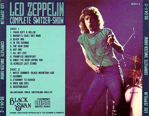 BOOTSLIVE: Led Zeppelin - 1980-06-29 - Zurich, Switzerland