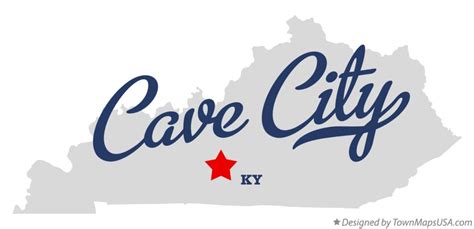 Map of Cave City, KY, Kentucky