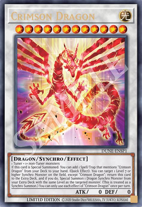 Crimson Dragon (card) | Yu-Gi-Oh! Wiki | Fandom