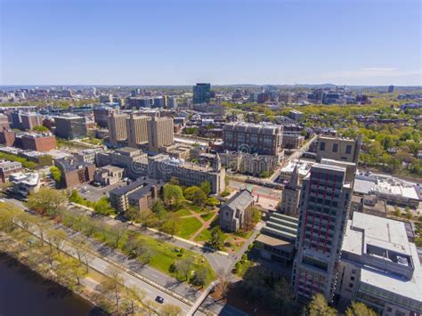 Boston University Aerial View, Massachusetts, USA Stock Photo - Image of college, commonwealth ...