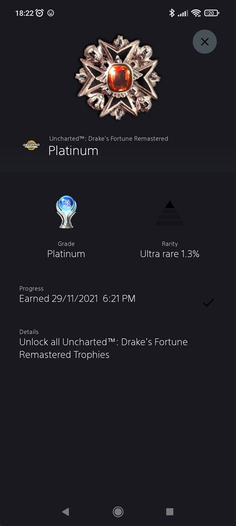 [uncharted 1] Great game, loved every second : r/Trophies