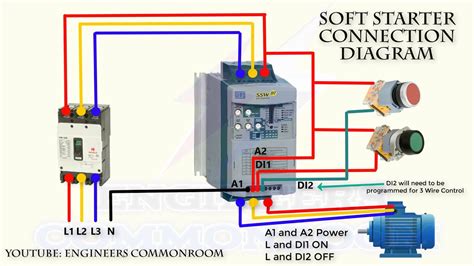 Soft Starter Control Diagram | Engineers CommonRoom ।Electrical Circuit Diagram - YouTube