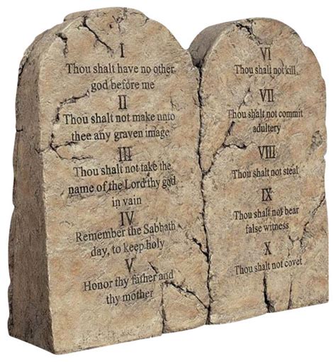 Ten Commandments Tablets Statue - Contemporary - Garden Statues And ...