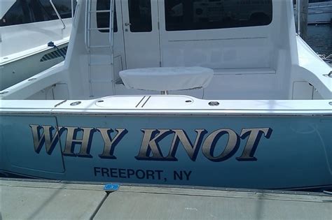 Boat Lettering & Design Samples | Custom Design Graphics | Long Island