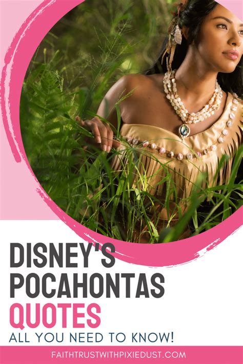 Famous quotes from disney s pocahontas – Artofit