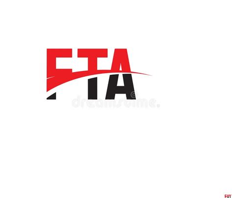 FTA Letter Initial Logo Design Vector Illustration Stock Vector - Illustration of type, black ...