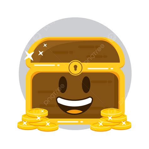 Face Eyes Emoji Vector PNG Images, Treasure Chests Grinning Face With Big Eyes Emoji, Treasure ...