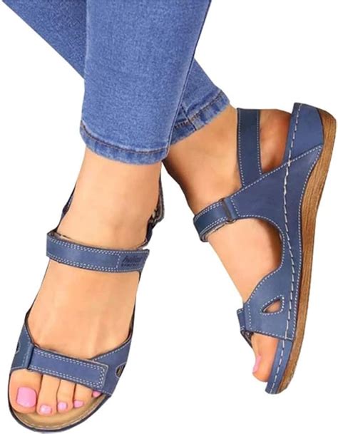 Women's Fashion Flat Sandals Premium Comfort Orthopedic Sandals with ...