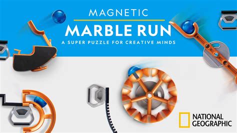 Snapklik.com : NATIONAL GEOGRAPHIC Magnetic Marble Run - 150-Piece STEM Building Set For Kids ...