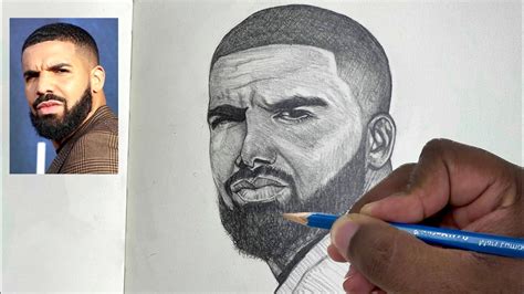 How To Draw Drake: Step by Step - Portrait Drawing Tutorial For ...