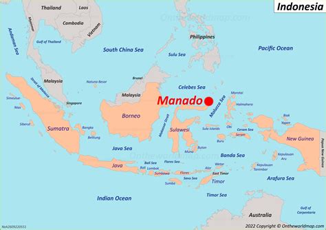 Manado Map | Indonesia | Detailed Maps of Manado