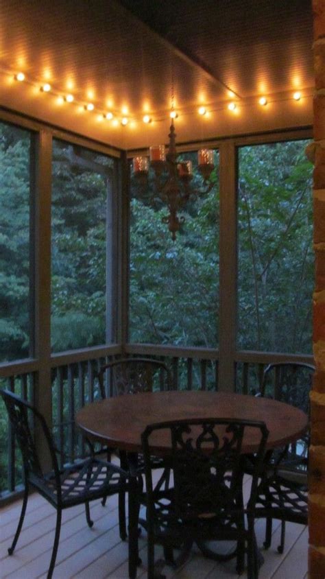 Screened Porch Makeover For Less Than $500 | Porch makeover, Patio, Porch lighting