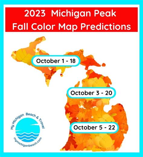 2023 Michigan Fall Color MAP: See Peak Michigan Fall Color Change | My Michigan Beach and ...