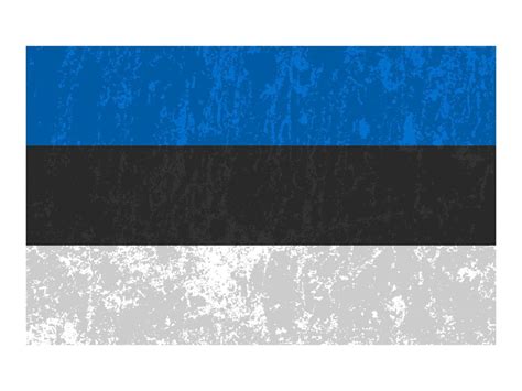 Estonia grunge flag, official colors and proportion. Vector ...