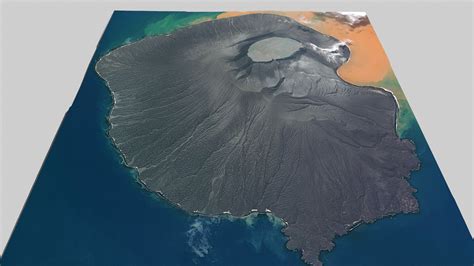 Volcano Krakatoa Indonesia - 3D Model by clickshop3d