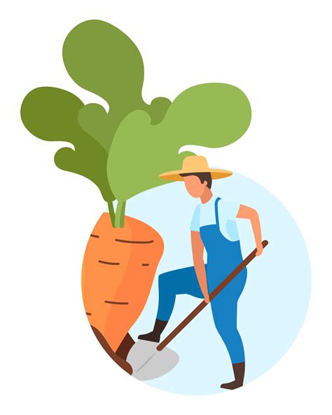 Farmer Harvesting Clipart