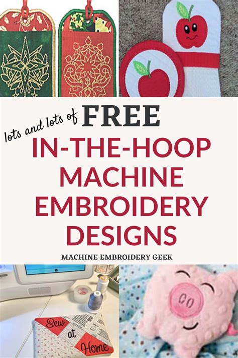 Free in-the-hoop embroidery designs - Machine Embroidery Geek