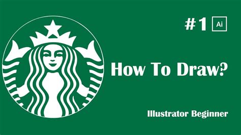 Starbucks Logo Drawing-Adobe Illustrator Beginner Tutorial - YouTube