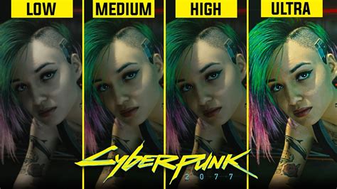 Cyberpunk 2077 PC Graphics Comparison (Low vs Medium vs High vs Ultra) - YouTube