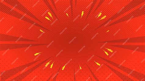 Premium Vector | Abstract red comic vector cartoon background