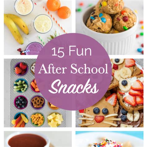 15 Fun & Easy After School Snacks: Kid-Approved - Crazy Little Projects