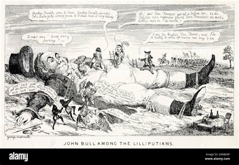 British Political Cartoon And John Bull High Resolution Stock ...