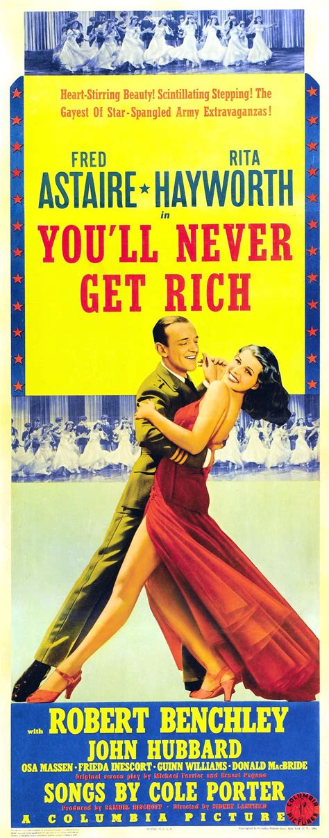 You'll Never Get Rich | Movie posters vintage, Film posters vintage, Movie posters