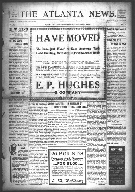 The Atlanta News. (Atlanta, Tex.), Vol. 11, No. 12, Ed. 1 Thursday, November 3, 1910 - The ...