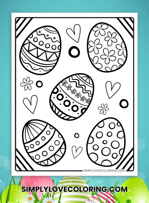 46 Easter Egg Coloring Pages (Free PDF Printables) - Simply Love Coloring