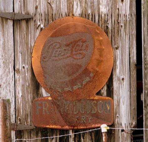 Old Pepsi Cola Metal Sign | Frank Dodson Grocery Now attache… | Flickr