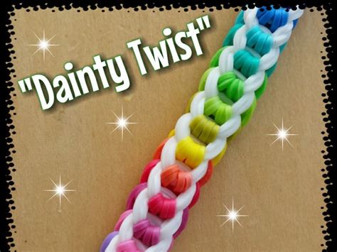 My New "Dainty Twist" Rainbow Loom Bracelet.How To Tutorial | Rainbow ...