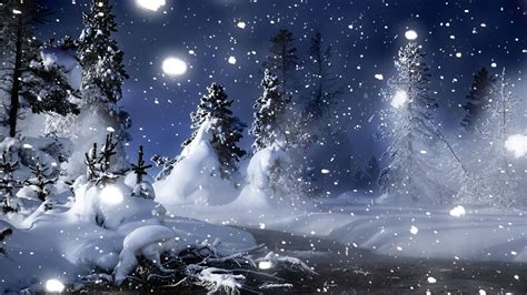 Snow Falling Background Wallpaper