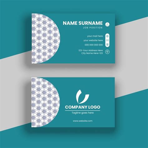 Premium Vector | Modern and simple business card design template