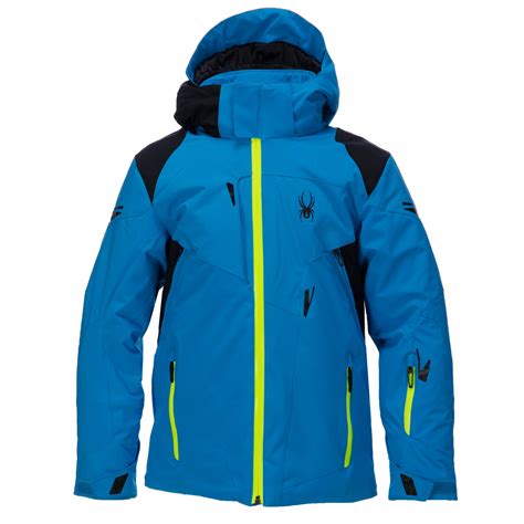 Spyder, Speed ski jacket, kids, electric blue/ black/ bryte yellow SkiWebShop.com