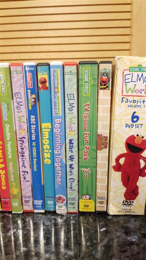 Elmo Dvd Lot : Lot Of 8 Elmo DVD's Elmo's World - Sesame Street Children - Family - Education | eBay