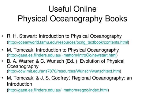 PPT - Physical and Dynamical Oceanography PowerPoint Presentation, free ...