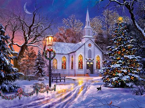 Christmas Church Scene