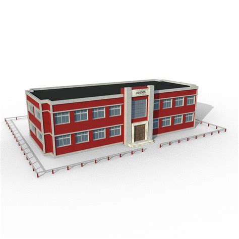 3D school building model - TurboSquid 1234777