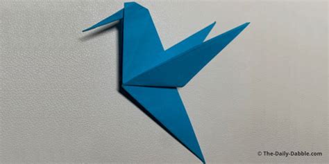 How to Fold an Origami Hummingbird | The Daily Dabble