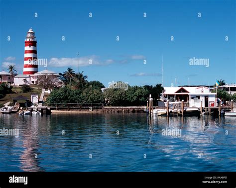 Hopetown Lighthouse, Elbow Cay, Abaco, Bahamas Stock Photo - Alamy