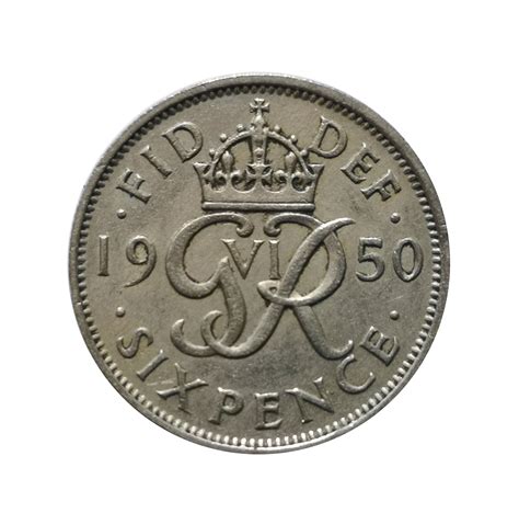 1950 Sixpence - King George VI For Sale - UK Coin Co