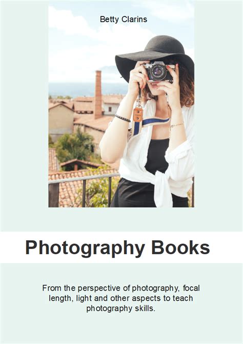 Free Photography Book Cover Templates