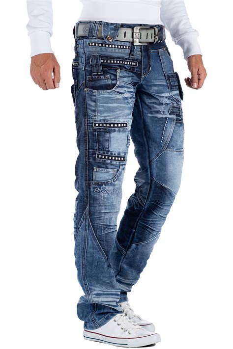 Mens Jeans Trousers Mens Pants Straight Slim Regular Cut Fit Cargo Denim Flashy | eBay