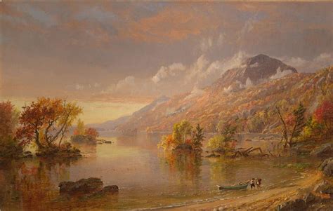 An 1872 oil painting called *Lake George* by Jasper Francis Cropsey, a ...