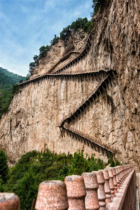 Stairway to Heaven, Mianshan Mountains, Shanxi Providence, China ...