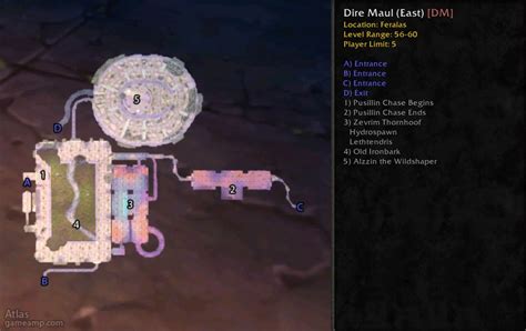 Classic WoW - Dire Maul Guide (Boss, Loot, Map, Quest)