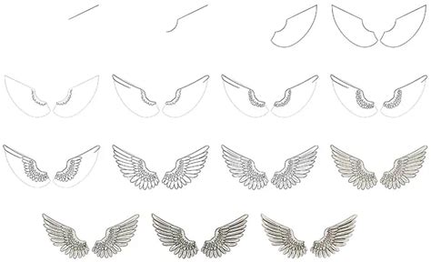 How To Draw Feathered Wings