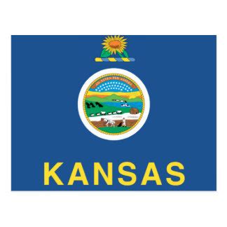 Kansas State Motto Postcards & Postcard Template Designs