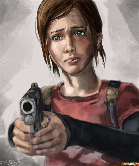 Portrait Art of Ellie from Last Of Us | Game-Art-HQ